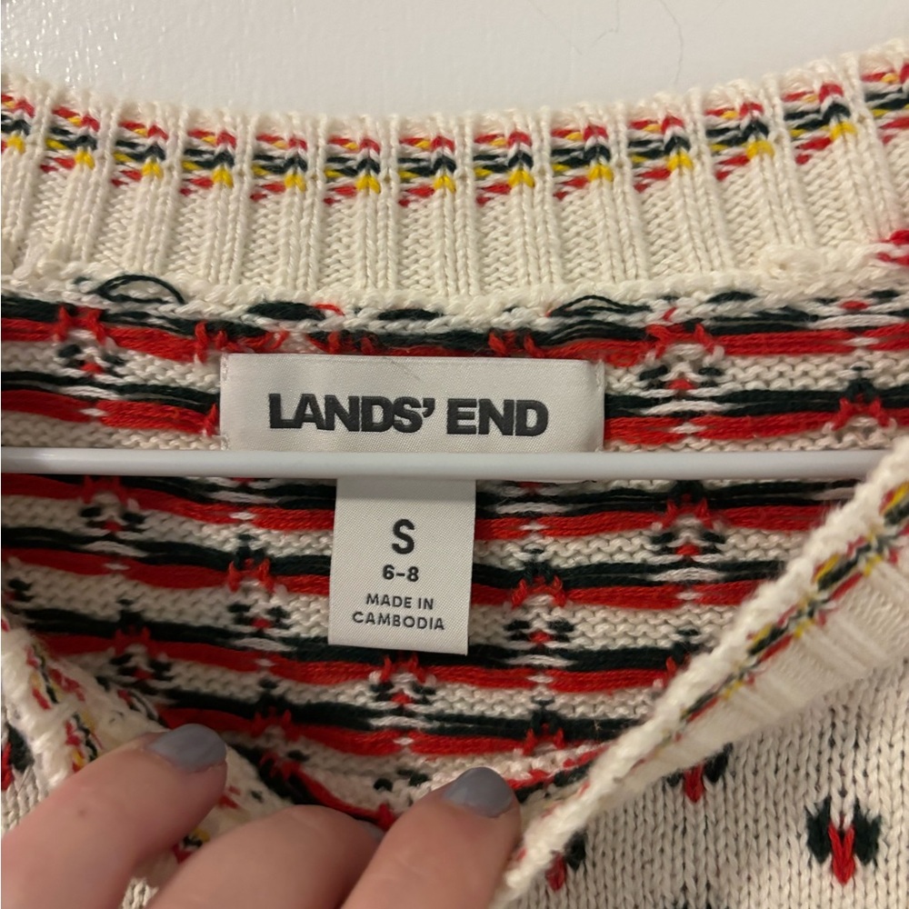 Vintage Quiet Luxury Romantic Feminine Cottagecore Lands' End Sweater Small - Picture 2 of 5